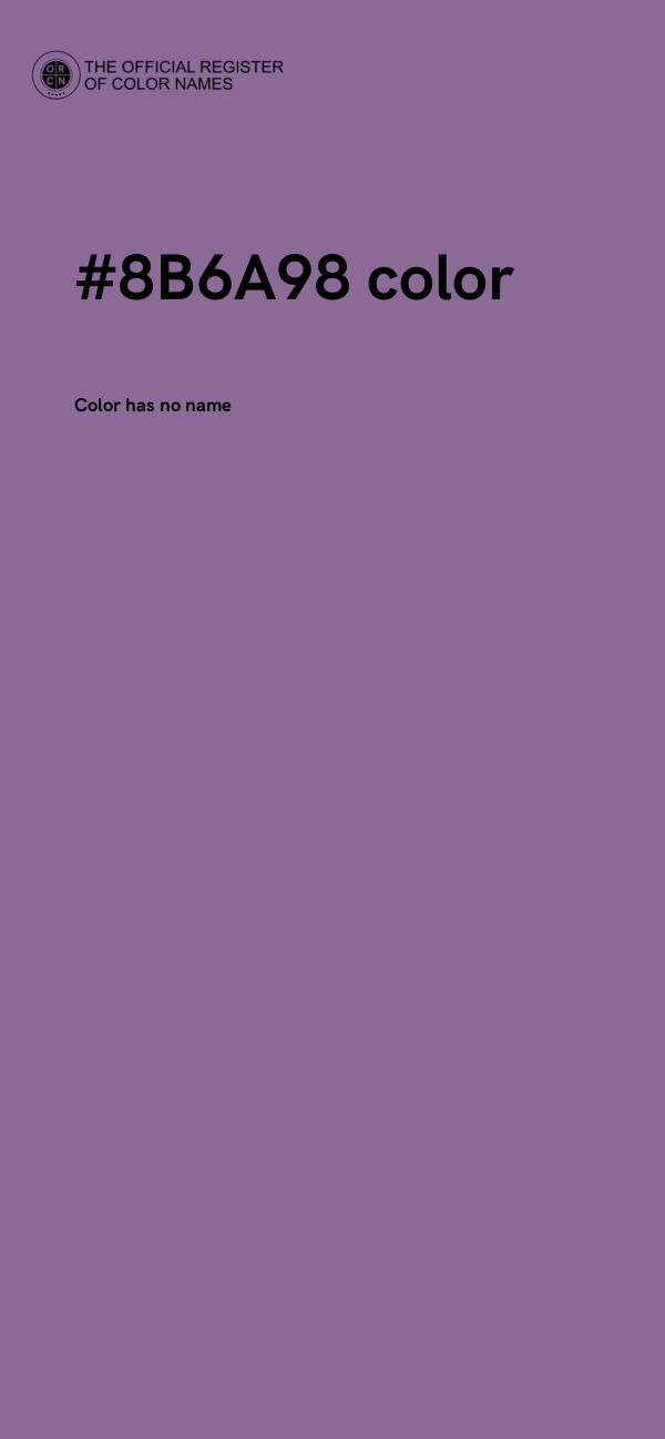 #8B6A98 color image