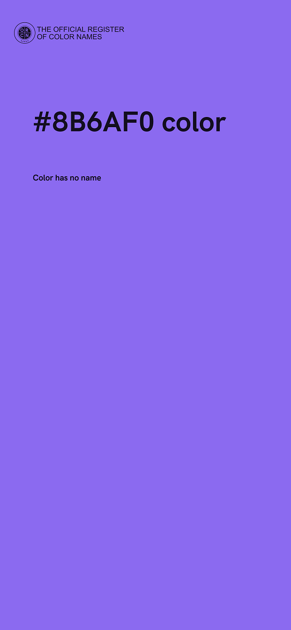 #8B6AF0 color image