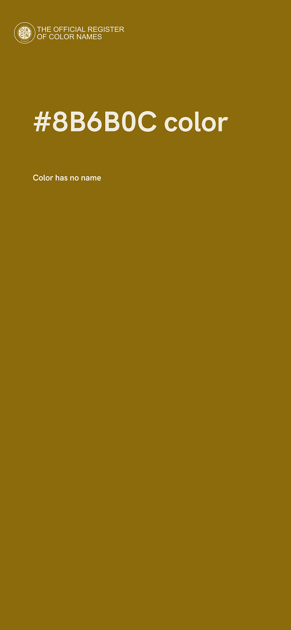 #8B6B0C color image