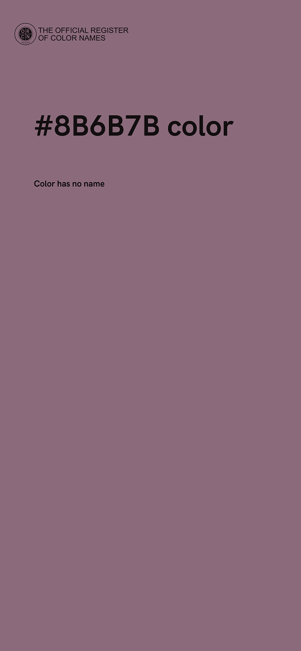 #8B6B7B color image