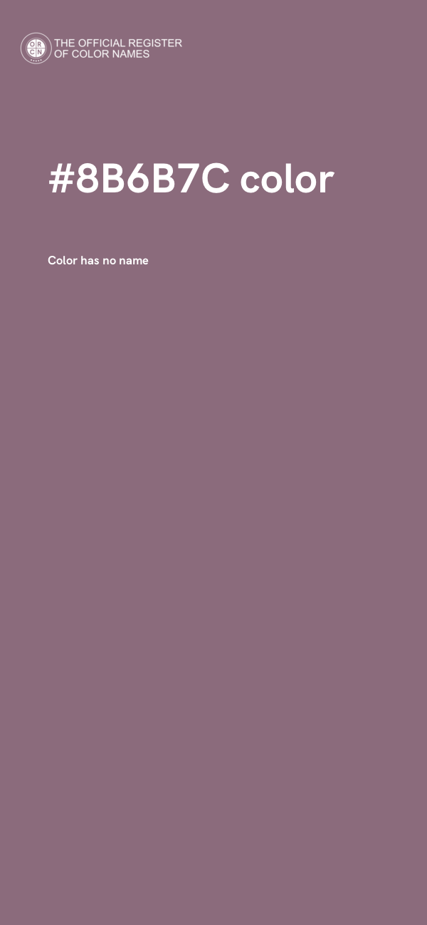 #8B6B7C color image