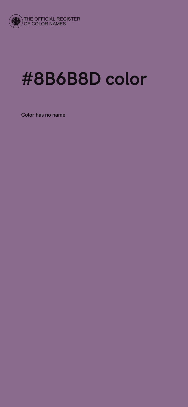 #8B6B8D color image