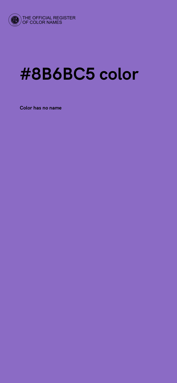 #8B6BC5 color image