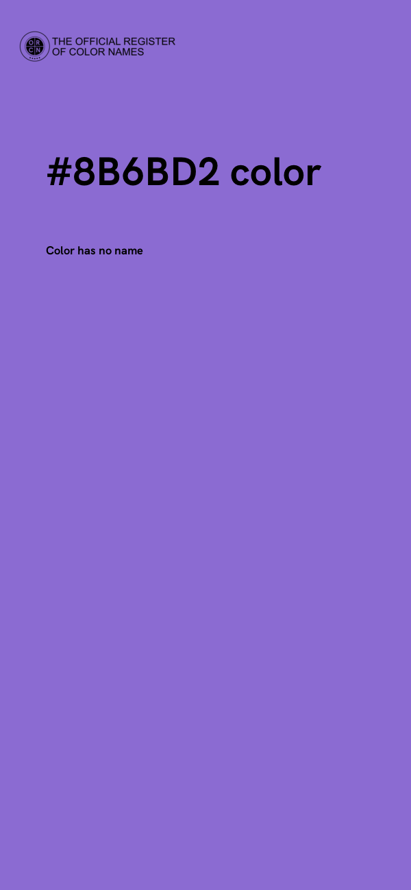 #8B6BD2 color image