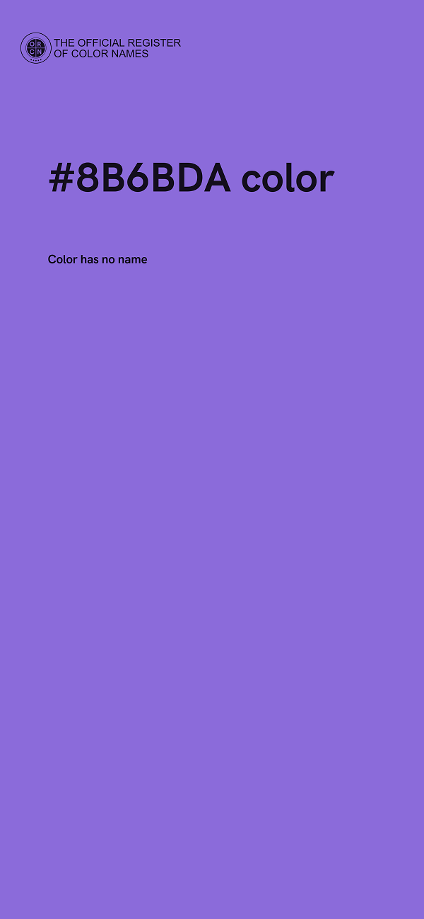 #8B6BDA color image
