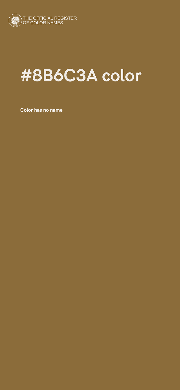 #8B6C3A color image