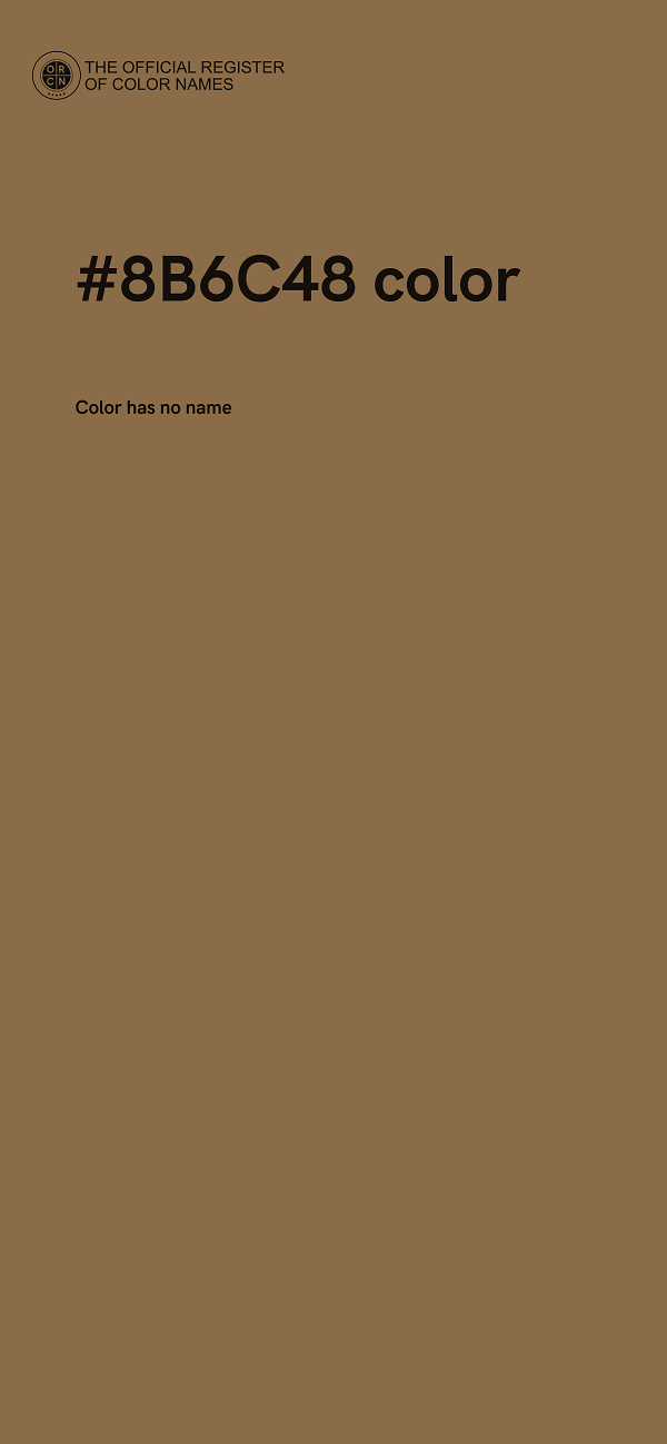 #8B6C48 color image