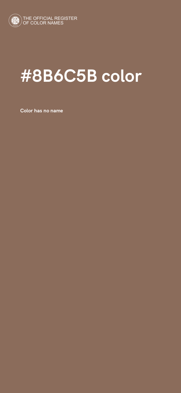 #8B6C5B color image