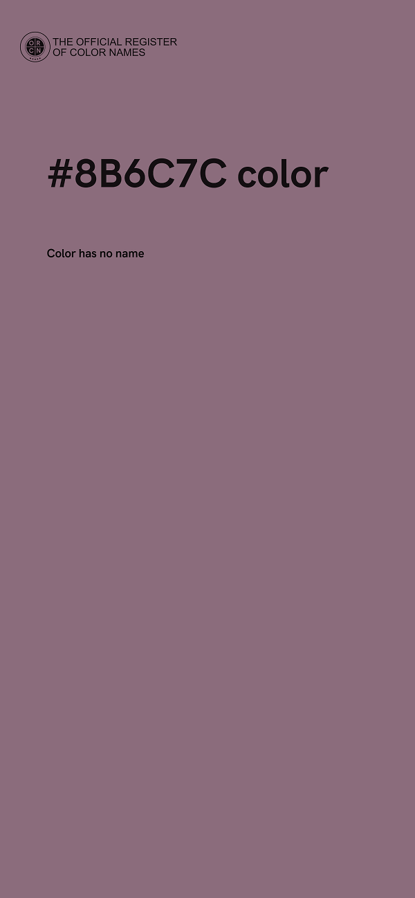 #8B6C7C color image