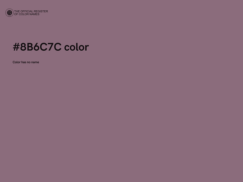 #8B6C7C color image