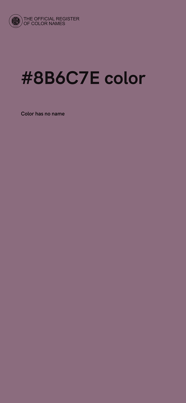 #8B6C7E color image