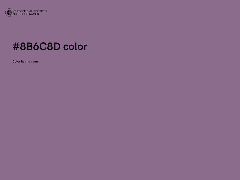 #8B6C8D color image