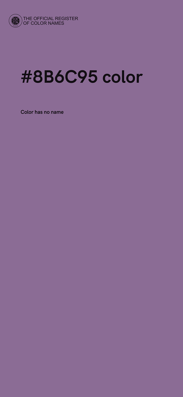 #8B6C95 color image