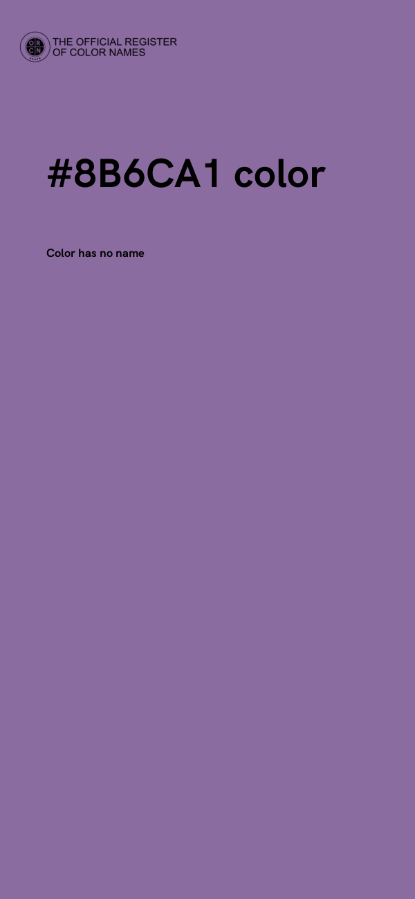 #8B6CA1 color image