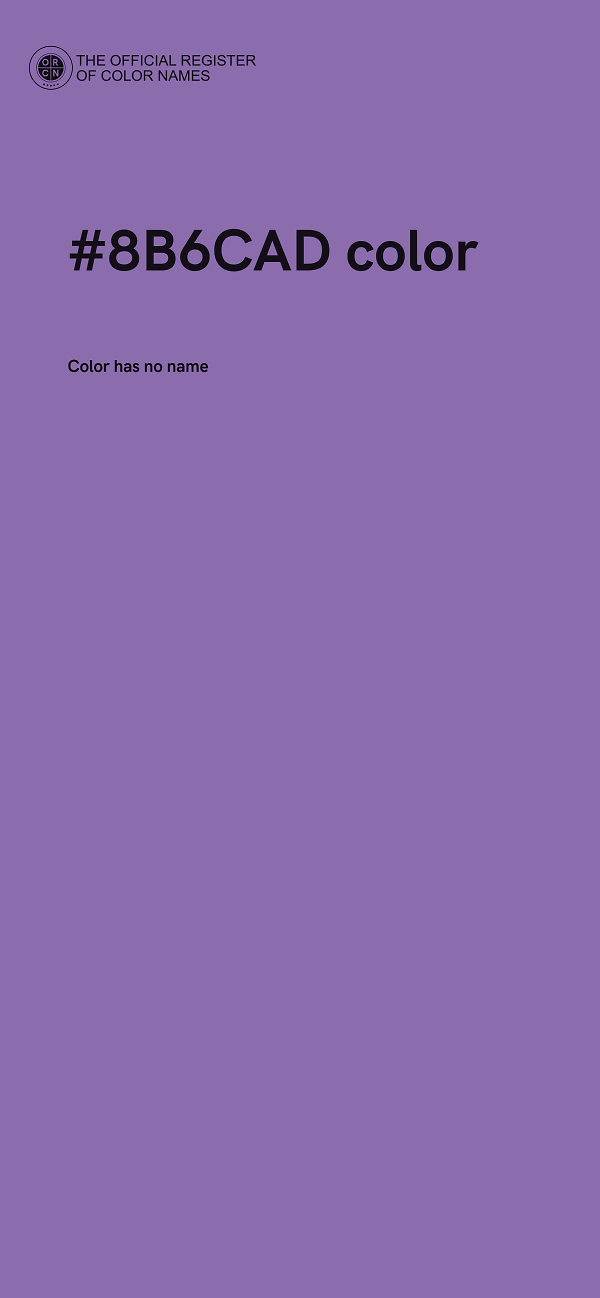 #8B6CAD color image