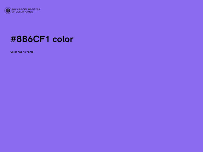 #8B6CF1 color image