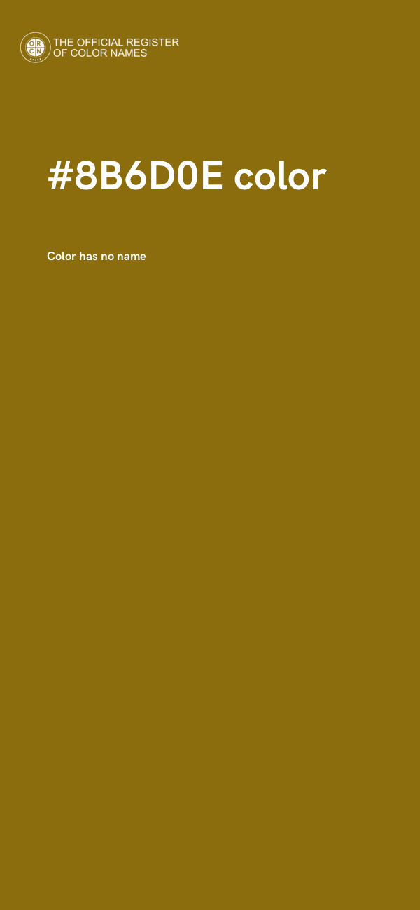 #8B6D0E color image