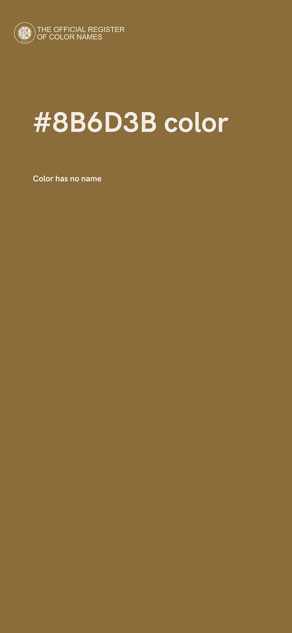 #8B6D3B color image
