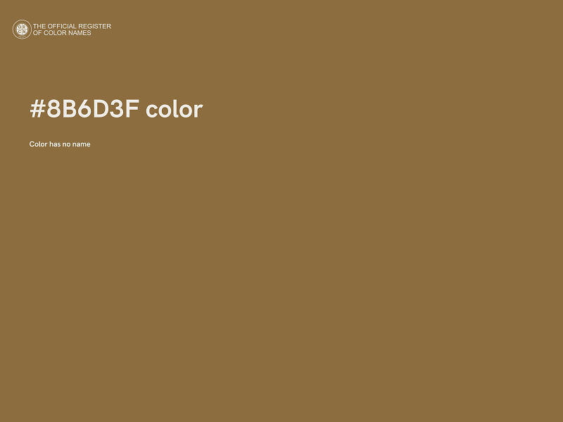 #8B6D3F color image