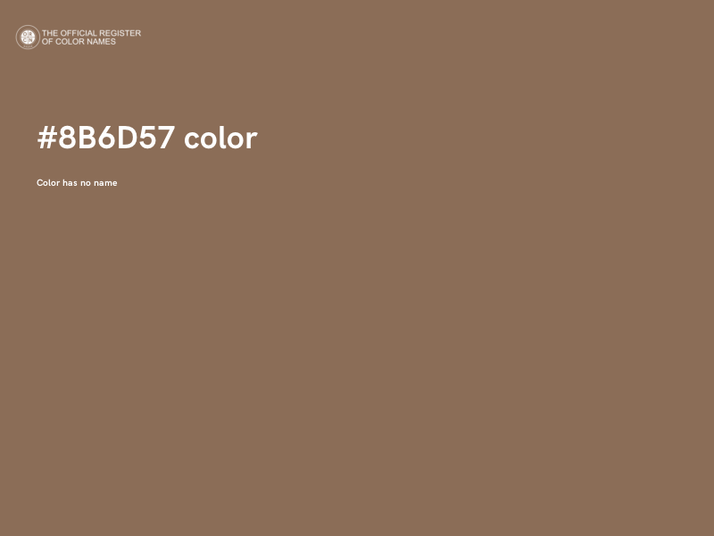 #8B6D57 color image