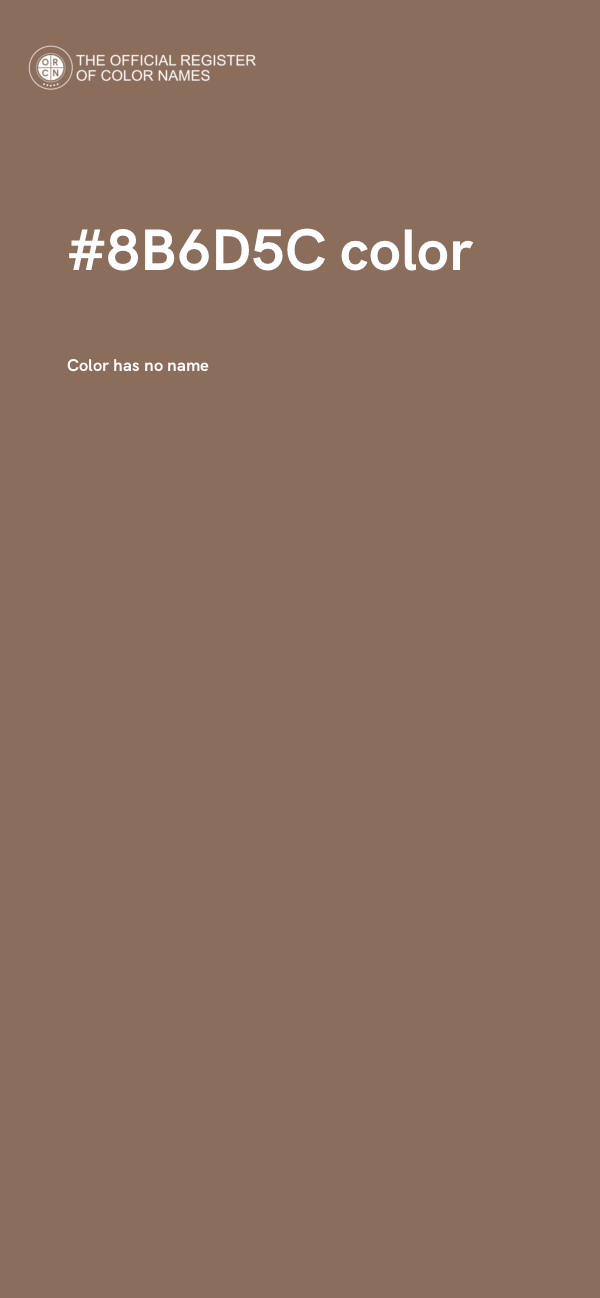 #8B6D5C color image
