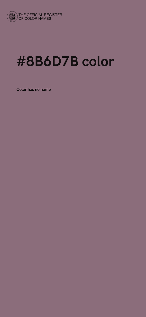 #8B6D7B color image