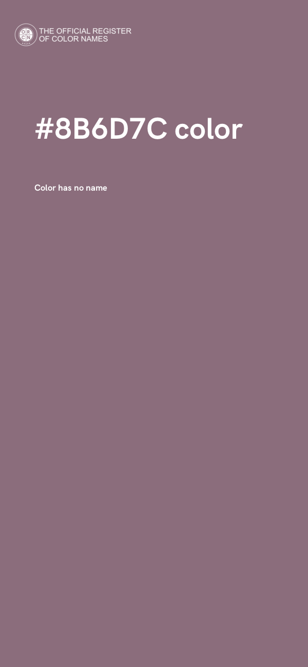 #8B6D7C color image
