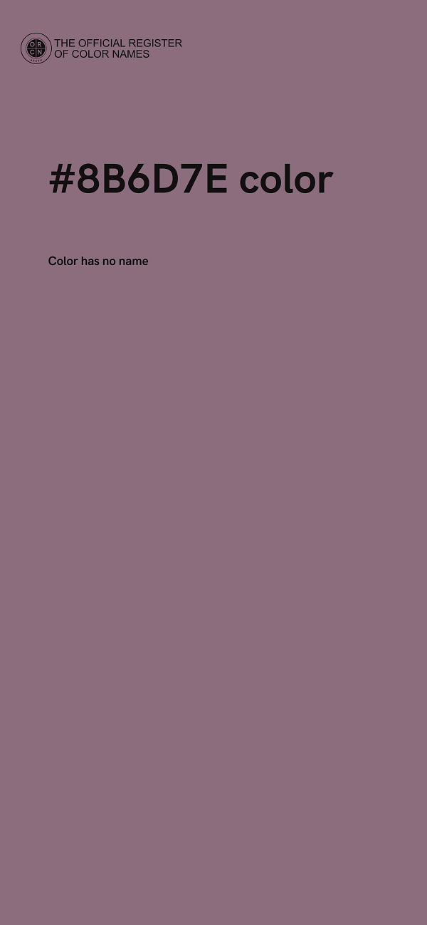 #8B6D7E color image