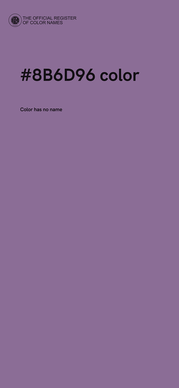 #8B6D96 color image