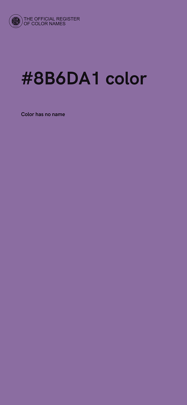 #8B6DA1 color image