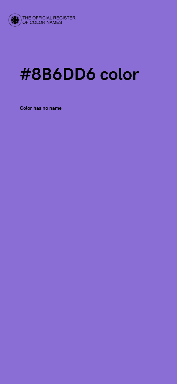 #8B6DD6 color image