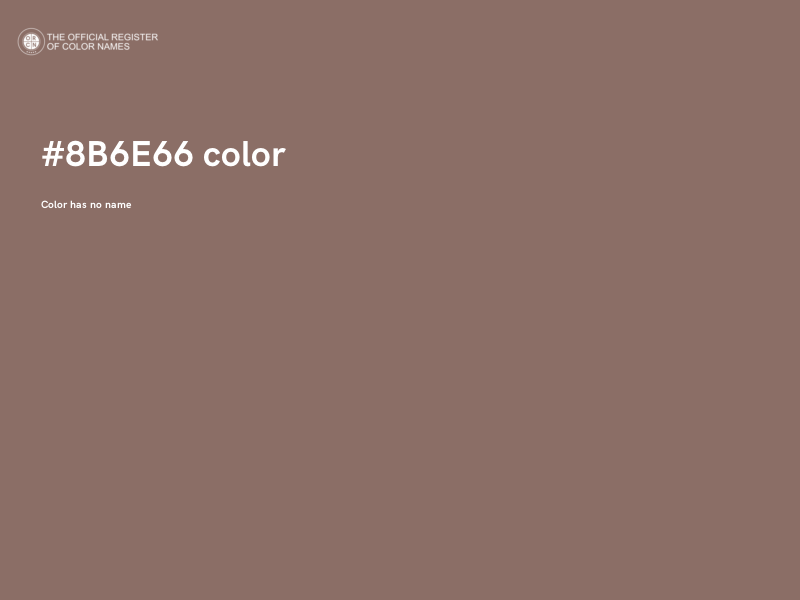 #8B6E66 color image