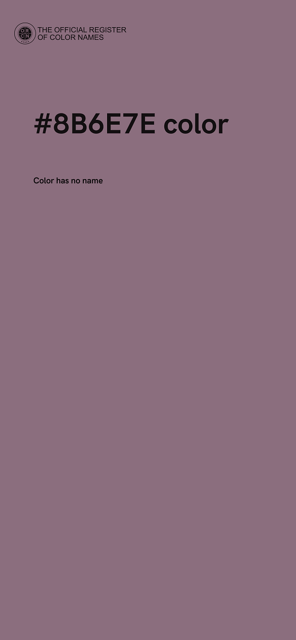 #8B6E7E color image