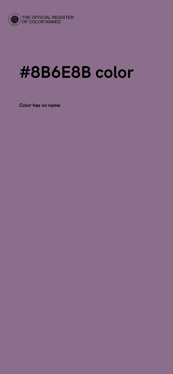 #8B6E8B color image
