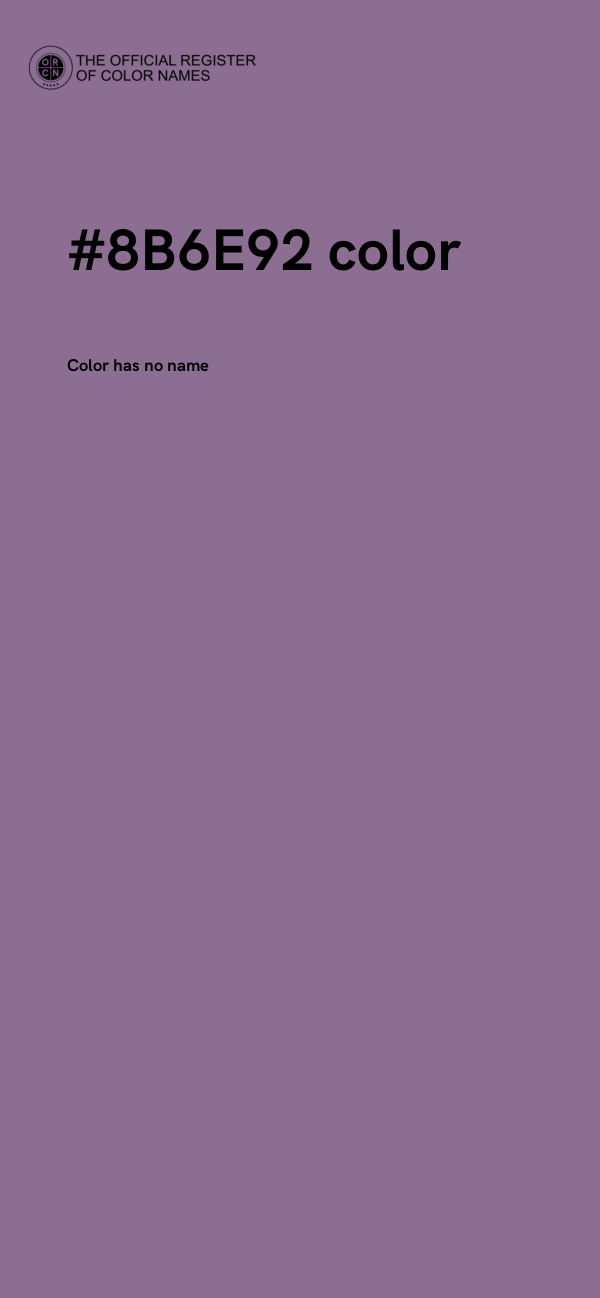 #8B6E92 color image