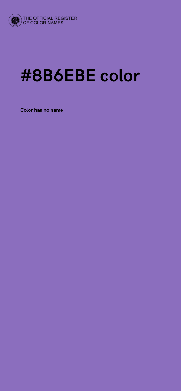 #8B6EBE color image