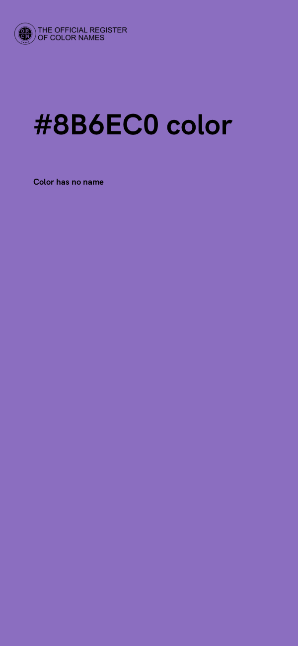 #8B6EC0 color image