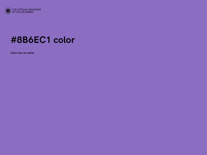 #8B6EC1 color image