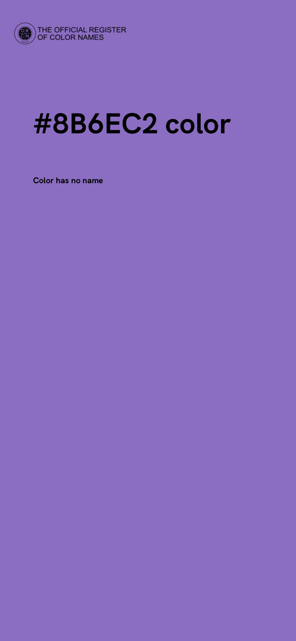 #8B6EC2 color image