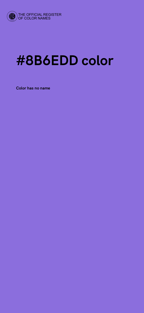 #8B6EDD color image