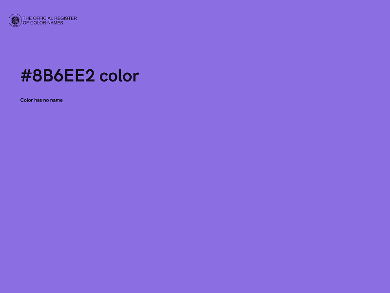 #8B6EE2 color image