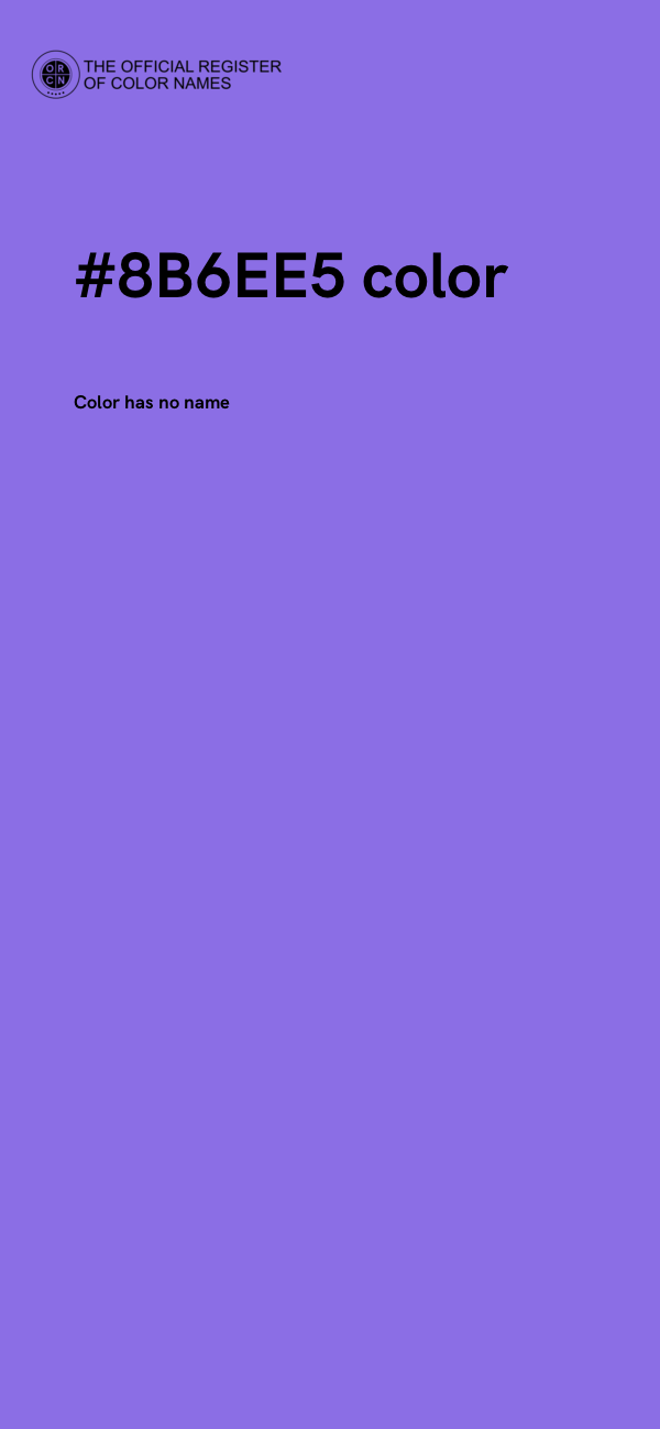 #8B6EE5 color image