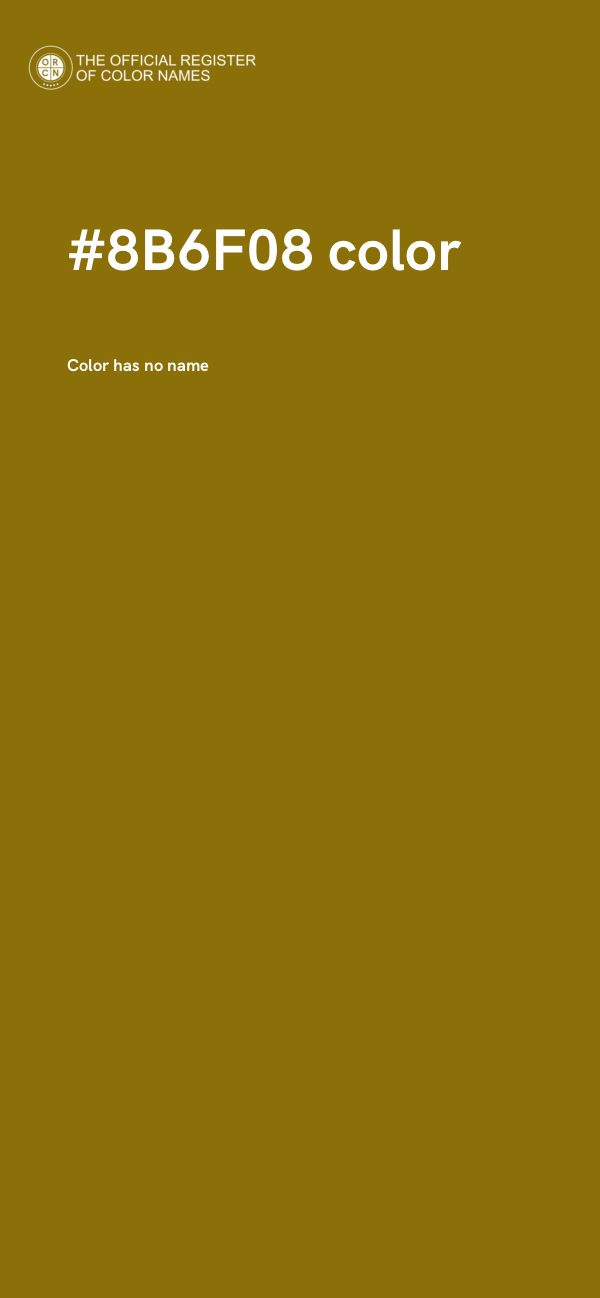 #8B6F08 color image