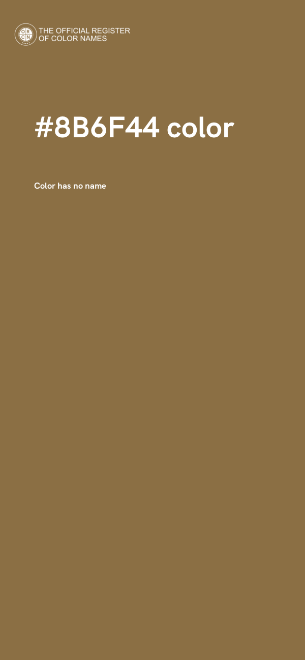 #8B6F44 color image