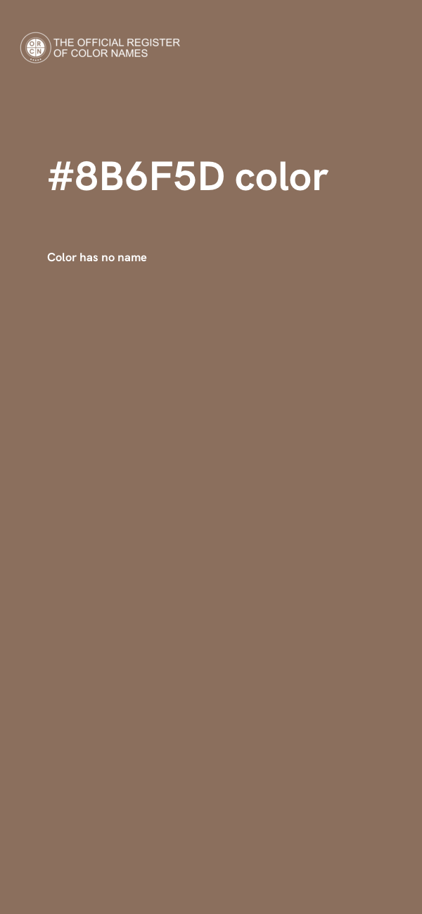#8B6F5D color image