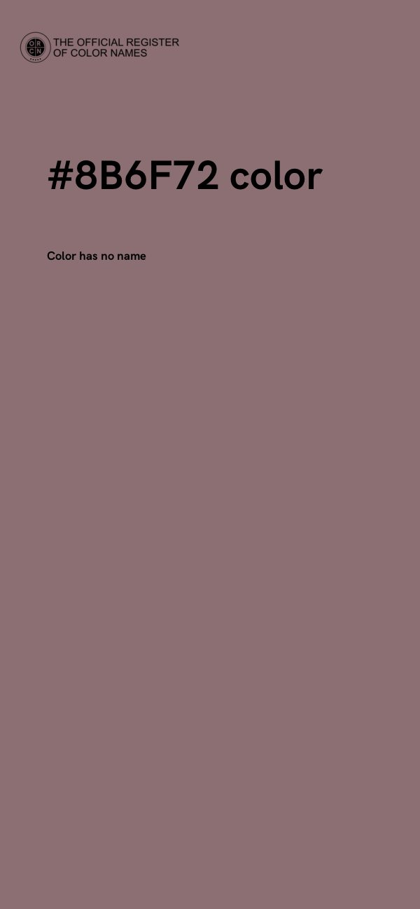 #8B6F72 color image