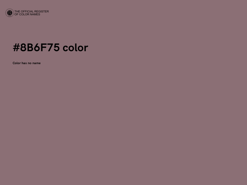 #8B6F75 color image