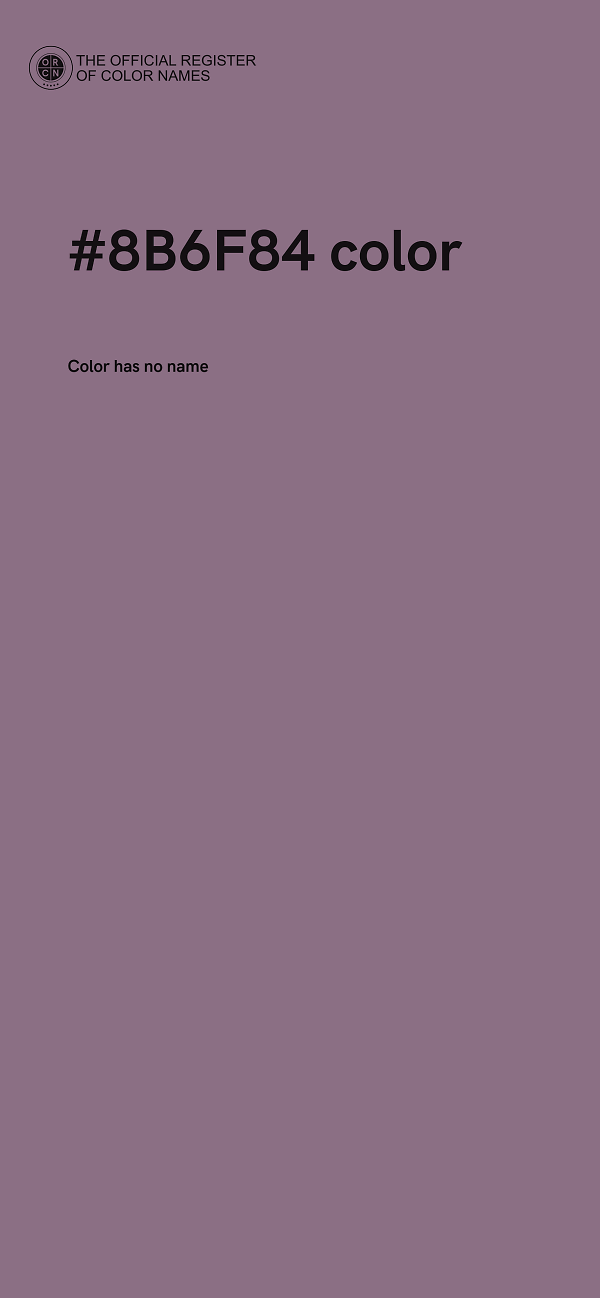 #8B6F84 color image
