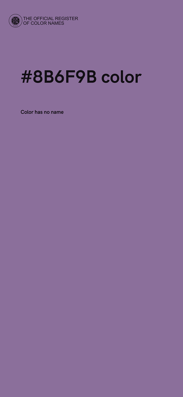 #8B6F9B color image