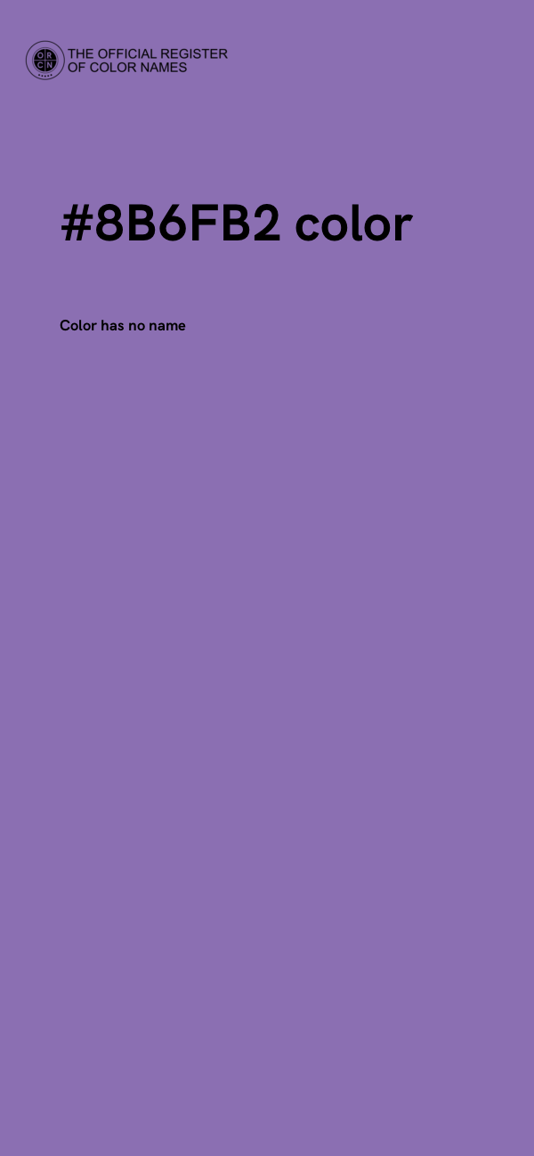#8B6FB2 color image